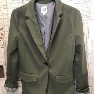 Green blazer from Gap